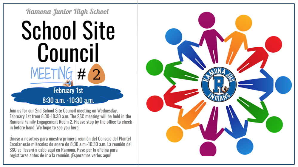 School Site Council Meeting #2